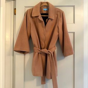 Draper James Brushed Wool Scalloped Coat, M/L